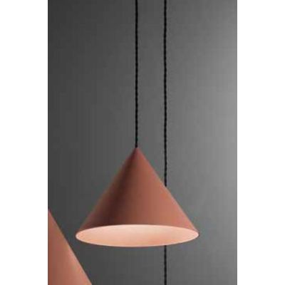 ICONIC SOSPENSIONE SINGOLA A CONO 3 MISURE IN ALLUMINIO 3 COLORI LAMPADINA ATTACCO E27 DESIGN MODERNO
