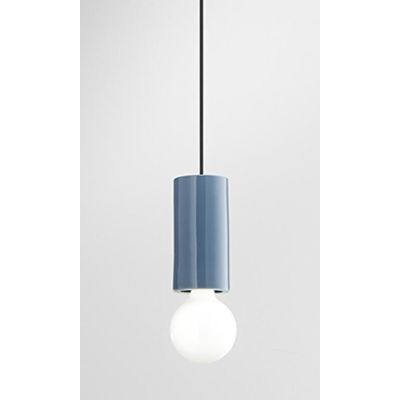 IDEA PICCOLA SOSPENSIONE SINGOLA D8 CM IN CERAMICA 5 COLORI LAMPADINA ATTACCO E27 DESIGN MODERNO