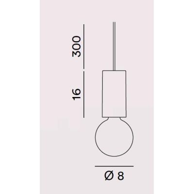 IDEA PICCOLA SOSPENSIONE SINGOLA D8 CM IN CERAMICA 5 COLORI LAMPADINA ATTACCO E27 DESIGN MODERNO
