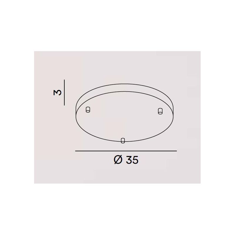IDEA SOSPENSIONE 3 LUCI ROTONDA D35 CM IN METALLO NERO E CERAMICA CON LAMPADINE ATTACCO E27 DESIGN MODERNO
