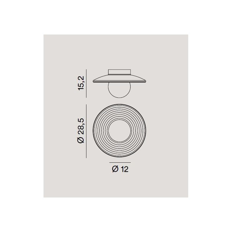 HUEVO PLAFONIERA APPLIQUE IN CEMENTO 3 COLORI CON SFERA IN VETRO BIANCO LAMPADINA ATTACCO E27 MODERNA