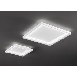 PANEL PLAFONIERA APPLIQUE QUADRATA BIANCA 2 MISURE LED INTEGRATO LUCE 3000K DESIGN MODERNO