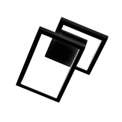 CROSS PLAFONIERA BIANCA O NERA 3 MISURE LED INTEGRATO LUCE CCT 3000K-4000K-6000K DIMMERABILE MODERNA