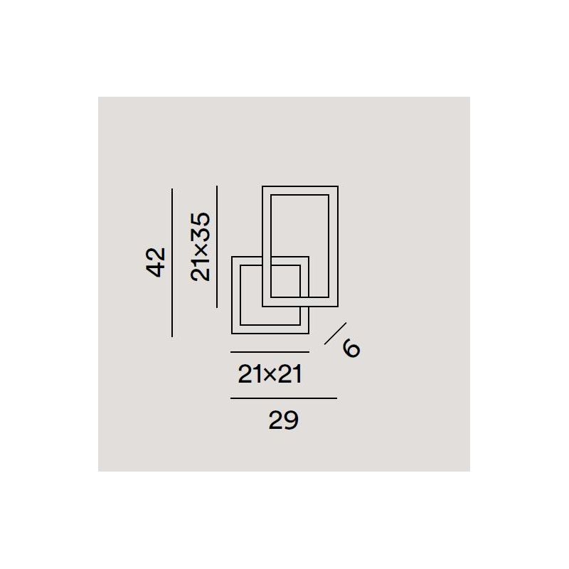 CROSS PLAFONIERA BIANCA O NERA 3 MISURE LED INTEGRATO LUCE CCT 3000K-4000K-6000K DIMMERABILE MODERNA