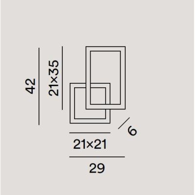 CROSS PLAFONIERA BIANCA O NERA 3 MISURE LED INTEGRATO LUCE CCT 3000K-4000K-6000K DIMMERABILE MODERNA