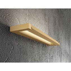 SLIM LAMPADA DA PARETE ORIENTABILE IN 3 MISURE LED INTEGRATO CCT 2700-3000-4000K ALLUMINIO,MARRONE E ORO 2
