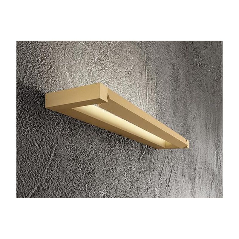 SLIM LAMPADA DA PARETE ORIENTABILE IN 3 MISURE LED INTEGRATO CCT 2700-3000-4000K ALLUMINIO,MARRONE E ORO