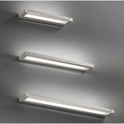 SLIM LAMPADA DA PARETE ORIENTABILE IN 3 MISURE LED INTEGRATO CCT 2700-3000-4000K ALLUMINIO,MARRONE E ORO
