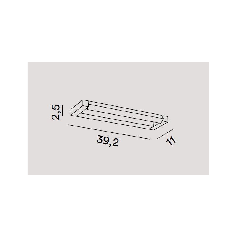 SLIM LAMPADA DA PARETE ORIENTABILE IN 3 MISURE LED INTEGRATO CCT 2700-3000-4000K ALLUMINIO,MARRONE E ORO