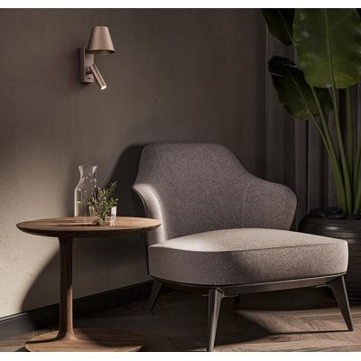 REVERSE APPLIQUE CON FARETTO ORIENTABILE IN ALLUMINIO 3 COLORI LED 6W LUCE 3000K DESIGN MODERNO