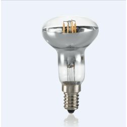 LAMPADINA E14 LED 4W SPOT R50 CON CUPOLA ARGENTO LUCE 3000K DURATA 15000 ORE CRISTALENSI - Cristalensi Shop Online
