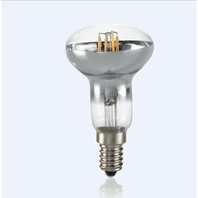 LAMPADINA E14 LED 4W SPOT R50 CON CUPOLA ARGENTO LUCE 3000K DURATA 15000 ORE CRISTALENSI - Cristalensi Shop Online