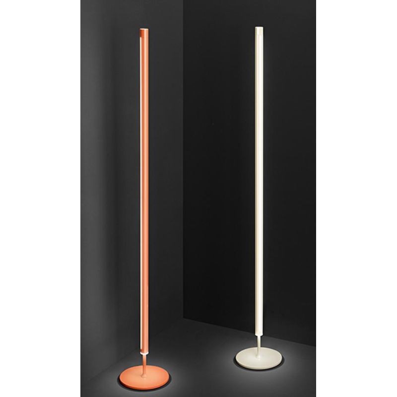 RAY PIANTANA ARANCIONE O BIANCA LED 25W LUCE 3000K TOUCH DIMMER H160 CM DESIGN MODERNO