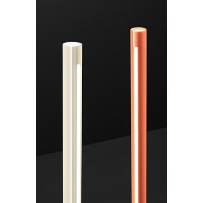 RAY PIANTANA ARANCIONE O BIANCA LED 25W LUCE 3000K TOUCH DIMMER H160 CM DESIGN MODERNO