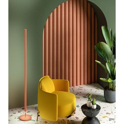 RAY PIANTANA ARANCIONE O BIANCA LED 25W LUCE 3000K TOUCH DIMMER H160 CM DESIGN MODERNO 2