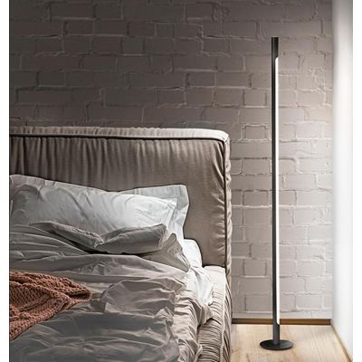 STICK PIANTANA BIANCA O NERA LED 22W LUCE 3000K TOUCH DIMMER H140 CM DESIGN MODERNO