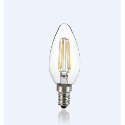 LAMPADINA E14 A FORMA DI OLIVA LED 4W DIMMERABILE LUCE 3000K VETRO TRASPARENTE DURATA 15000 ORE CRISTALENSI - Cristalensi Shop O