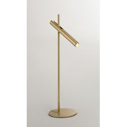 SNIPER LAMPADA DA TAVOLO CON TESTA ORIENTABILE IN ALLUMINIO FINITURA ORO LED 6W LUCE 3000K TOUCH DIMMER