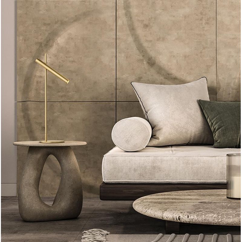 SNIPER LAMPADA DA TAVOLO CON TESTA ORIENTABILE IN ALLUMINIO FINITURA ORO LED 6W LUCE 3000K TOUCH DIMMER