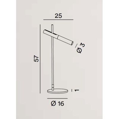 SNIPER LAMPADA DA TAVOLO CON TESTA ORIENTABILE IN ALLUMINIO FINITURA ORO LED 6W LUCE 3000K TOUCH DIMMER