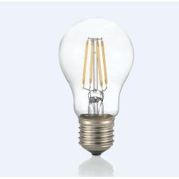 LAMPADINA E27 A SFERA GRANDE LED 8W DIMMERABILE LUCE 3000K VETRO TRASPARENTE DURATA 15000 ORE CRISTALENSI - Cristalensi Shop Onl