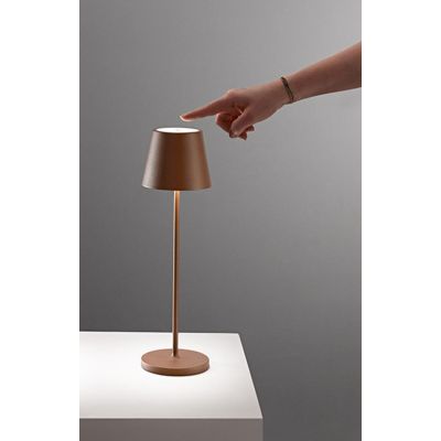 DIVA LAMPADA DA TAVOLO H39 CM IP54 CON BATTERIA RICARICABILE TOUCH DIMMER LED 2W LUCE 3000K 6 COLORI