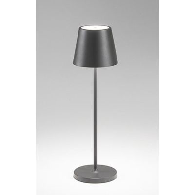 DIVA LAMPADA DA TAVOLO H39 CM IP54 CON BATTERIA RICARICABILE TOUCH DIMMER LED 2W LUCE 3000K 6 COLORI