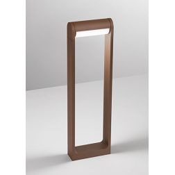 ORIENTA PALETTO H60 CM CON LUCE ORIENTABILE IP65 LED 12W LUCE 3000K ANTRACITE,BIANCO O CORTEN MODERNO 2