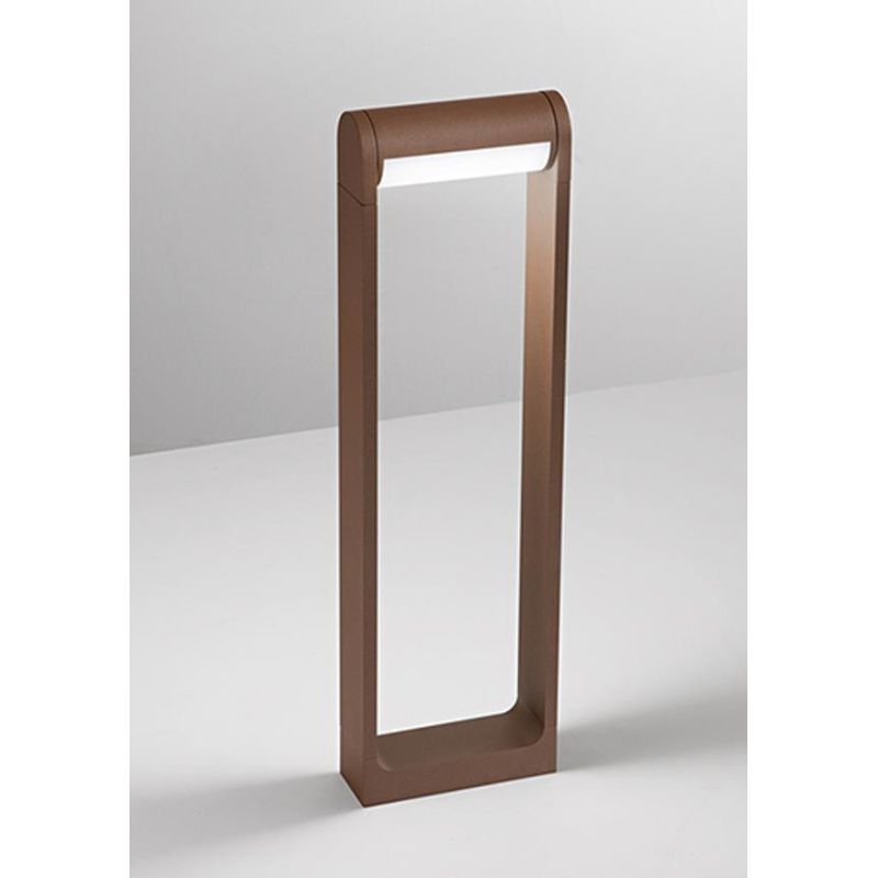 ORIENTA PALETTO H60 CM CON LUCE ORIENTABILE IP65 LED 12W LUCE 3000K ANTRACITE,BIANCO O CORTEN MODERNO