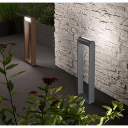 ORIENTA PALETTO H60 CM CON LUCE ORIENTABILE IP65 LED 12W LUCE 3000K ANTRACITE,BIANCO O CORTEN MODERNO