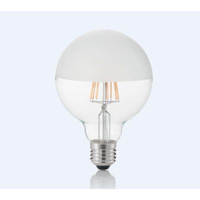 LAMPADINA GLOBO E27 CON CUPOLA BIANCA LED 8W LUCE 3000K DURATA 20000 ORE CRISTALENSI - Cristalensi Shop Online
