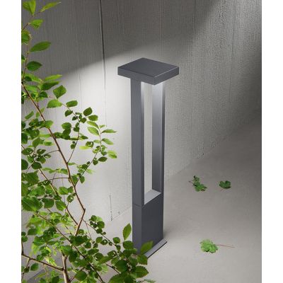 KAPP PALETTO H65 CM DA GIARDINO IP65 LED 14W LUCE 3000K ANTRACITE O GRIGIO CEMENTO DESIGN MODERNO