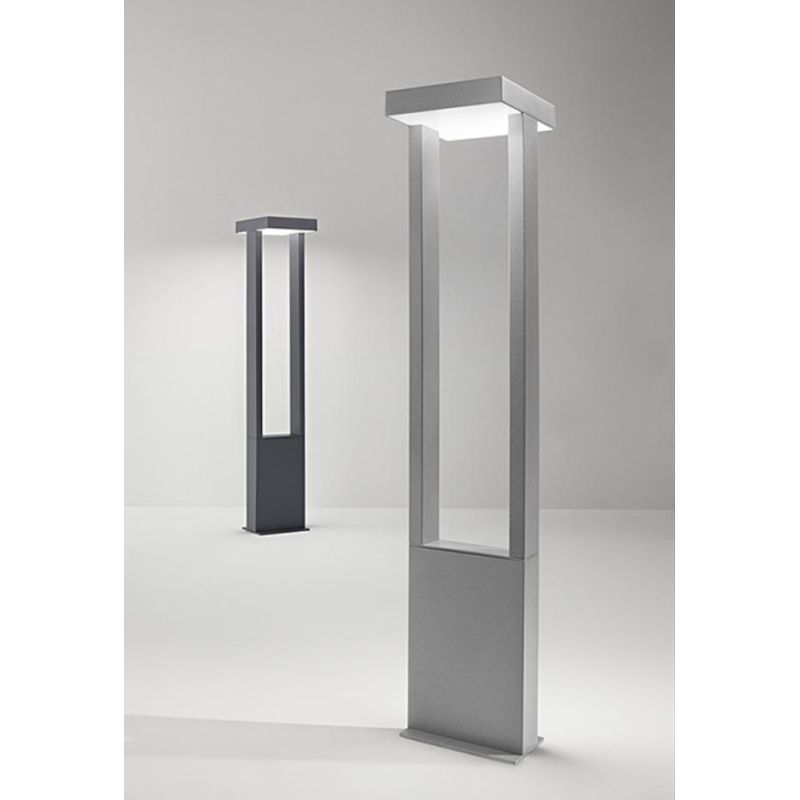KAPP PALETTO H65 CM DA GIARDINO IP65 LED 14W LUCE 3000K ANTRACITE O GRIGIO CEMENTO DESIGN MODERNO