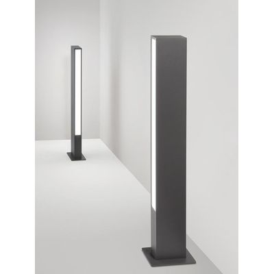 POLE PALO DA GIARDINO H80 CM IP65 LED 11W LUCE 3000K ALLUMINIO FINITURA ANTRACITE DESIGN MODERNO