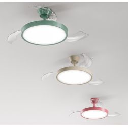 MYRA VENTILATORE D106 CM CON PALE A SCOMPARSA LED 30W CCT 3000-4000-5000K 3 COLORI TELECOMANDO INCLUSO