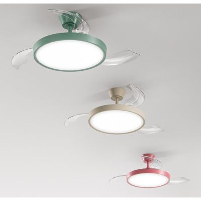 MYRA VENTILATORE D106 CM CON PALE A SCOMPARSA LED 30W CCT 3000-4000-5000K 3 COLORI TELECOMANDO INCLUSO
