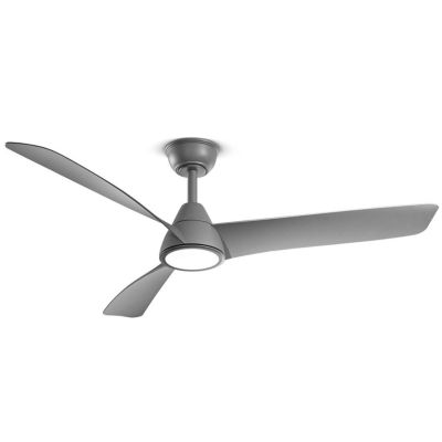 NORA VENTILATORE BIANCO O GRIGIO 3 PALE D132 CM LED 18W CCT 3000-4000-6000K TELECOMANDO INCLUSO MODERNO