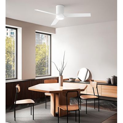 ANTARES VENTILATORE 3 PALE D132 CM LED 18W LUCE CCT 3000K-4000K-6000K DIMMERABILE 2 COLORI TELECOMANDO INCLUSO