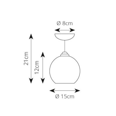2252 PICCOLA PLAFONIERA CON SFERA D15 CM IN TERRACOTTA BIANCA TRAFORATA MODERNA MADE IN ITALY