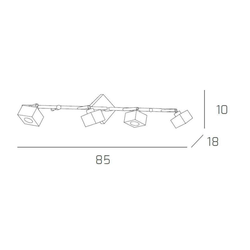 METROPOLITAN G BINARIO IN METALLO Top Light Illuminazione - Cristalensi Shop Online