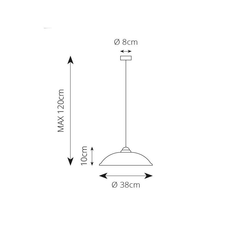 2255 SOSPENSIONE SINGOLA D38 CM IN TERRACOTTA BIANCA LUCIDA TRAFORATA MODERNA MADE IN ITALY
