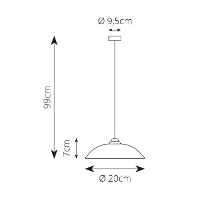 2256 SOSPENSIONE SINGOLA CON PIATTO IN TERRACOTTA BIANCA TRAFORATA 2 MISURE RUSTICA MADE IN ITALY