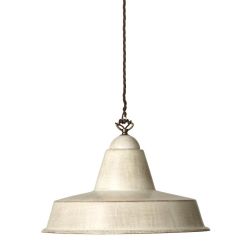 2257.C SOSPENSIONE SINGOLA D39 CM CON DIFFUSORE IN TERRACOTTA FINITURA ANTICATA RUSTICA MADE IN ITALY 2