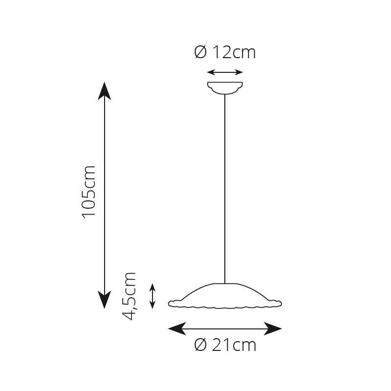 2258 SOSPENSIONE SINGOLA IN 3 MISURE RUSTICA IN TERRACOTTA BIANCA TRAFORATA  MADE IN ITALY