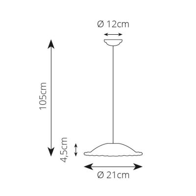 2258 SOSPENSIONE SINGOLA IN 3 MISURE RUSTICA IN TERRACOTTA BIANCA TRAFORATA  MADE IN ITALY