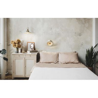 2258 SOSPENSIONE SINGOLA IN 3 MISURE RUSTICA IN TERRACOTTA BIANCA TRAFORATA  MADE IN ITALY