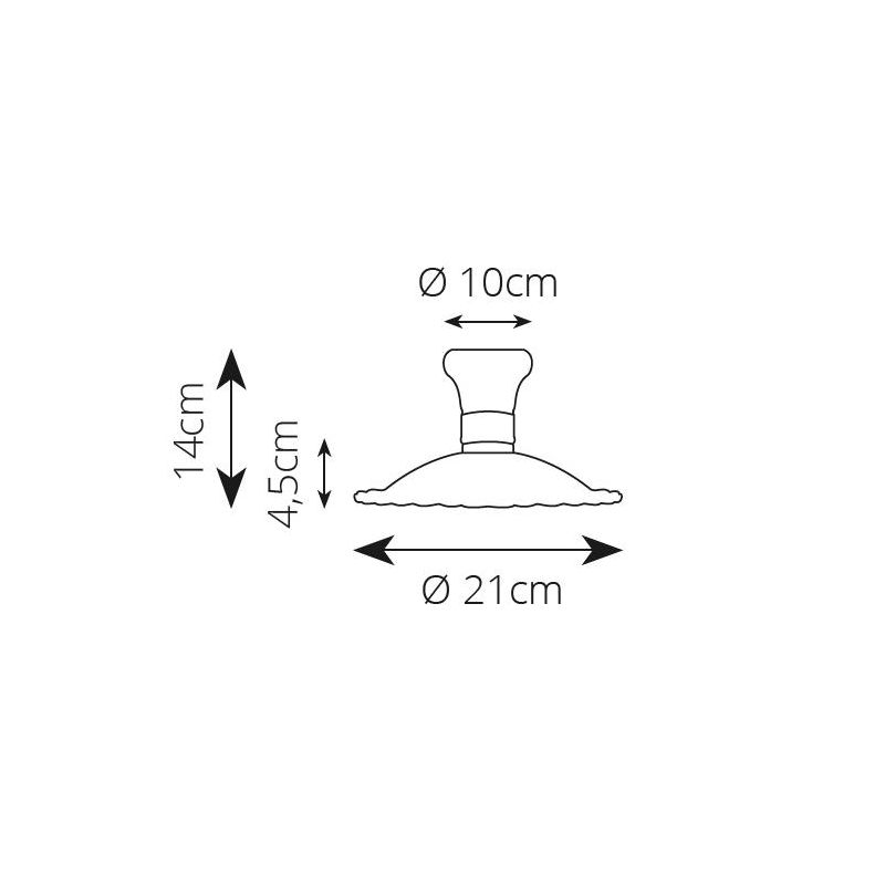 2259 PLAFONIERA RUSTICA IN 2 MISURE PRODOTTA IN TERRACOTTA TRAFORATA FINITURA ANTICATA MADE IN ITALY