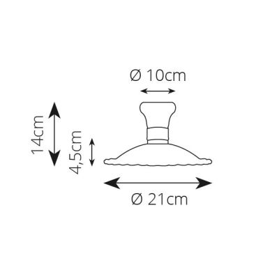 2259 PLAFONIERA RUSTICA IN 2 MISURE PRODOTTA IN TERRACOTTA TRAFORATA FINITURA ANTICATA MADE IN ITALY