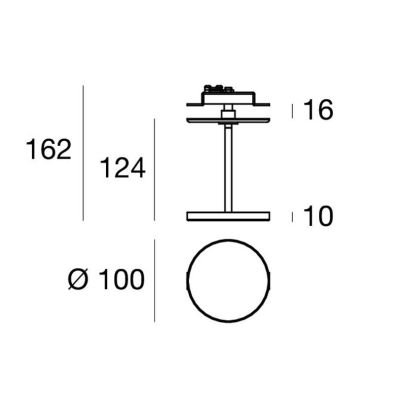STILO LAMPADA DA INCASSO D10 CM IN ALLUMINIO 5 COLORI LED 15W LUCE 2700K E 3000K DESIGN MODERNO