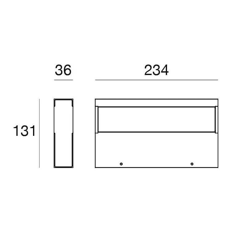 REGOLO APPLIQUE MONOEMISSIONE LED 24W MODERNA LUCE 3000K 3 COLORI DELLA LINEA LIGHT Linea Light - Cristalensi Shop Online